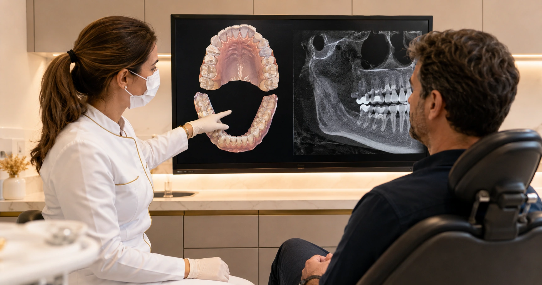 Avaliação digital com scan e tomografia para planeamento de prótese dentária, na Porto Smile